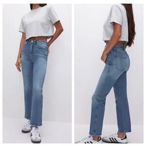 Good American Good Curve Straight Jeans High Waist Sz 6/28